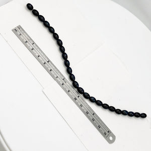 Dark Blue/Black Tigereye 8x6mm bead 16 inch strand | 46beads | 8x6mm | - PremiumBead Alternate Image 6