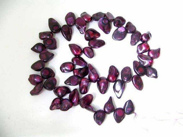 Passion Purple Blister Pearl Pendant Bead Strand 107284 - PremiumBead Primary Image 1
