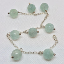 Load image into Gallery viewer, Blue/Green Aquamarine &amp; Sterling Silver Bracelet 405213A - PremiumBead Alternate Image 4
