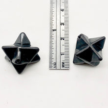 Load image into Gallery viewer, Kabbalah Carved Hematite Star Figurine | 25x15x15mm | Black
