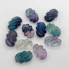 Load image into Gallery viewer, Magical! Carved Fluorite Oval Bead Strand - PremiumBead Alternate Image 10
