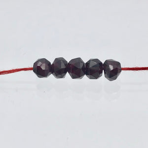 2 (pair) Pyrope Garnet Faceted Round Beads | 6x5mm | Red | 6608 - PremiumBead Alternate Image 9