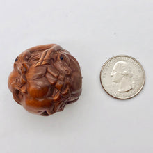 Load image into Gallery viewer, Carved &amp; Signed Horse Sphere Boxwood Netsuke - PremiumBead Alternate Image 2
