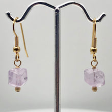 Load image into Gallery viewer, Faceted Cube Lilac Amethyst and 14k Gold Filled Earrings | 1 Inch Long | - PremiumBead Primary Image 1
