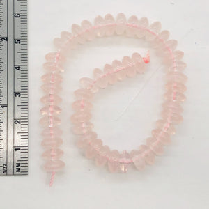 Rose Quartz 16" Strand Rondell | 8x4 mm | Pink | 100 Beads |