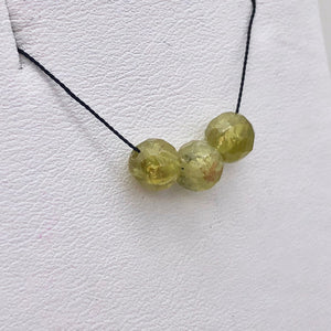 3 Green Grossular Garnet Faceted Round Beads, Green, 5.5mm, 3 beads, 5753 - PremiumBead Alternate Image 9