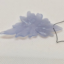 Load image into Gallery viewer, Carved Blue Chalcedony Flower Bead 45cts 009850O - PremiumBead Alternate Image 3
