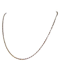 Load image into Gallery viewer, Italian Vermeil 1.5mm Rope Chain 18&quot; Necklace 10024B
