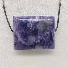 Load image into Gallery viewer, 32cts of Rare Rectangular Pillow Charoite Bead | 1 Beads | 24x19x7mm | 10872E - PremiumBead Alternate Image 9
