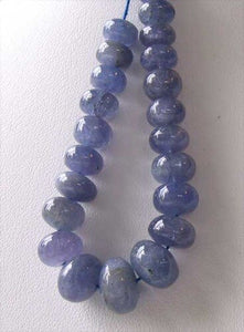 242cts Rare Tanzanite Roundel Bead 20 inch Strand 110387B - PremiumBead Alternate Image 2