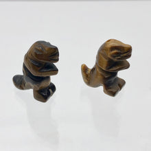 Load image into Gallery viewer, Tyrannosaurus Rex Tiger&#39;s Eye Dinosaur Figurine | 21x18x7.5mm | Golden Brown - PremiumBead Alternate Image 9
