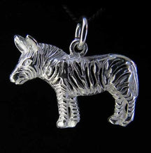 Load image into Gallery viewer, Wild 925 Sterling Silver Zebra Traditional Charm Pendant 9966K - PremiumBead Primary Image 1
