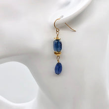 Load image into Gallery viewer, Stunning AAA Blue Kyanite 14Kgf Earrings, 1 13/16&quot; (Long), Blue 310834 - PremiumBead Alternate Image 3

