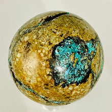 Load image into Gallery viewer, Azurite Malachite Chrysoprase Scry Round Sphere | 55mm | Green/Blue/Brown | 1 |
