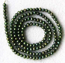 Load image into Gallery viewer, Fab 3x2mm Forest Green Freshwater Pearl Strand 108839 - PremiumBead Primary Image 1

