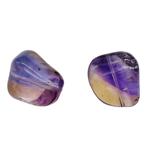 Ametrine Nugget Large Bead Strand | 25x18x14 to 21x15x12 | Purple/Gold| 19 Beads