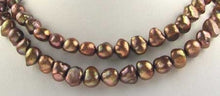 Load image into Gallery viewer, Harvest Coppery Cocoa FW Pearls 8&quot; Strand 004470HS - PremiumBead Alternate Image 2
