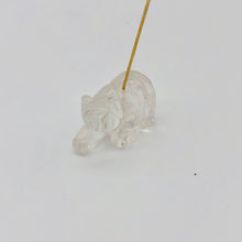Load image into Gallery viewer, 2 Hand Carved Natural Quartz Bear Beads | 20x13x9.5mm | Clear - PremiumBead Alternate Image 2
