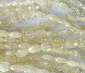 Sparkling Lemon Faceted Calcite Oval Bead Strand 104635 - PremiumBead Alternate Image 2