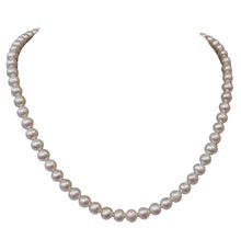 Load image into Gallery viewer, AAA Natural Wedding White Round 6.5-6mm FW Pearl Strand 104499
