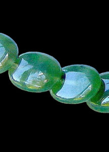2 Nephrite Jade Magical Natural Untreated Lentil 8377