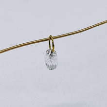 Load image into Gallery viewer, Natural White Conflict Free Diamond Briolette 18K Pendant | 3.5x2mm, Loop: 4mm |
