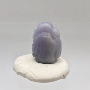 22cts Hand Carved Buddha Lavender Jade Pendant Bead | 21x14x9.5mm | Lavender - PremiumBead Alternate Image 2