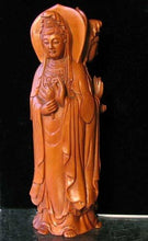 Load image into Gallery viewer, Three Faces of Beautiful Carved &amp; Signed Quan Yin Boxwood Statue - PremiumBead Alternate Image 3
