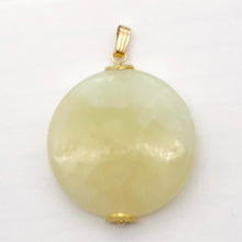 Load image into Gallery viewer, Creamy! One Lemony Hemimorphite Disc 14kgf Pendant | 1 1/2&quot; long|
