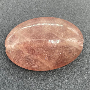 1 Muscovite Oval Pendant Bead 009106