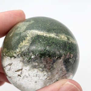 Lodalite Garden Chlorite Specimen Sphere | 53mm or 2.1" | Clear/Green | 211.5g - PremiumBead Alternate Image 4