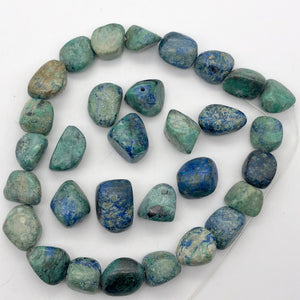 Natural 7 Azurite Malachite large nugget Beads - PremiumBead Alternate Image 3