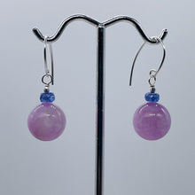 Load image into Gallery viewer, Kunzite Tanzanite Sterling Silver Drop Earrings | 1 1/4&quot; | Lavender Blue |
