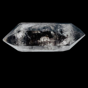 81ct "Key Hole" Quartz Shaman Crystal Double Terminated | 47x17x13mm | Smoky | 1