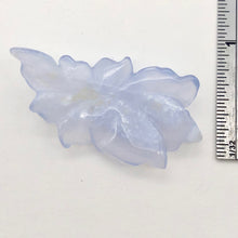 Load image into Gallery viewer, 23.8cts Exquisitely Hand Carved Blue Chalcedony Flower Pendant Bead - PremiumBead Primary Image 1
