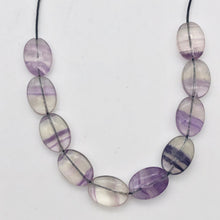 Load image into Gallery viewer, Striped Orchids 10 Natural Fluorite Beads - PremiumBead Alternate Image 5
