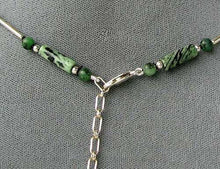 Load image into Gallery viewer, Designer Original Ruby Zoisite Drop Sterling Silver 20-24 inch Necklace 6336 - PremiumBead Alternate Image 4
