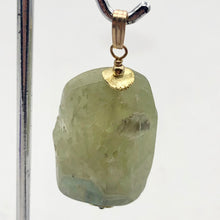 Load image into Gallery viewer, Kunzite Hiddenite Crystal 14K Gold Filled Pendant| 1 3/4&quot; Long|Green | 1 Pendant
