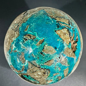Azurite Malachite Chrysoprase Scry Round Sphere | 55mm | Green/Blue/Brown | 1 |