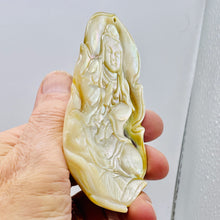 Load image into Gallery viewer, Quan Yin Mother of Pearl Person | 4 1/4&quot; Tall | White | 1 Pendant |
