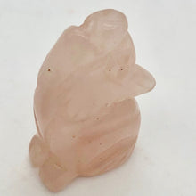 Load image into Gallery viewer, Hand Carved Pink Rose Quartz Wolf/Coyote Figurine | 21x11x8mm | Pink - PremiumBead Primary Image 1
