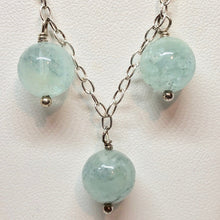 Load image into Gallery viewer, Blue/Green Aquamarine &amp; Sterling Silver Bracelet 405213A - PremiumBead Alternate Image 2
