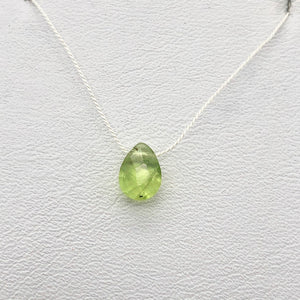 Peridot Faceted Briolette Bead | .9 cts | 7x5x3mm | Green | 1 bead | - PremiumBead Primary Image 1