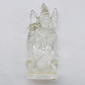 Quan Yin Quartz Goddess Person | 2 3/8" Tall | Clear | 1 Figurine |