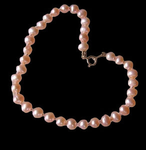 Sherbert Peach Pearl & 14Kgf 7" Bracelet 9916S