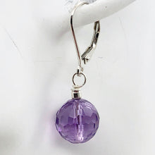 Load image into Gallery viewer, Faceted 10mm Amethyst 925 Sterling Silver Drop/Dangle Lever Back Earrings - PremiumBead Primary Image 1
