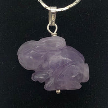 Load image into Gallery viewer, Hop! Amethyst Bunny Rabbit Solid Sterling Silver Pendant 509255AMS - PremiumBead Alternate Image 3
