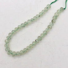 Load image into Gallery viewer, Rare Gemmy Prehnite Faceted Half-Strand | 6x5 or 4mm | Green | Roundel | 36 bds| - PremiumBead Alternate Image 7
