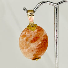 Load image into Gallery viewer, Sunstone 14K Gold Filled Drop/Dangle | 1 1/2&quot; Long | Pink/Red | 1 Pendant |
