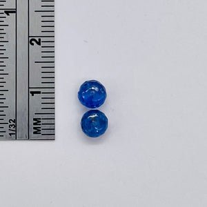 Tanzanite AAA Faceted 2.2ct Parcel Rondelle Beads | 5.5 to 6x4mm| Blue| 2 Beads